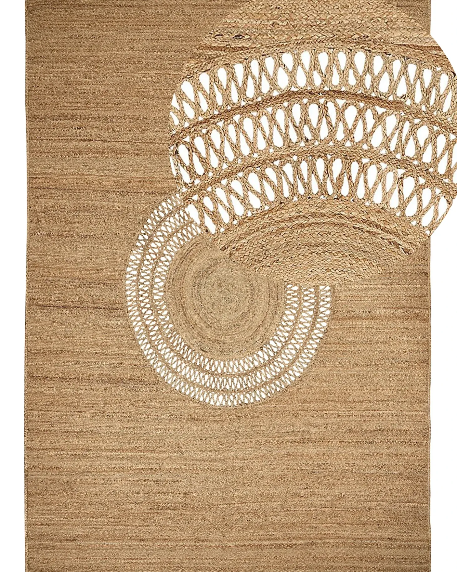 Gulvtæppe BOGAZOREN Beige 160 x 230 cm Jute