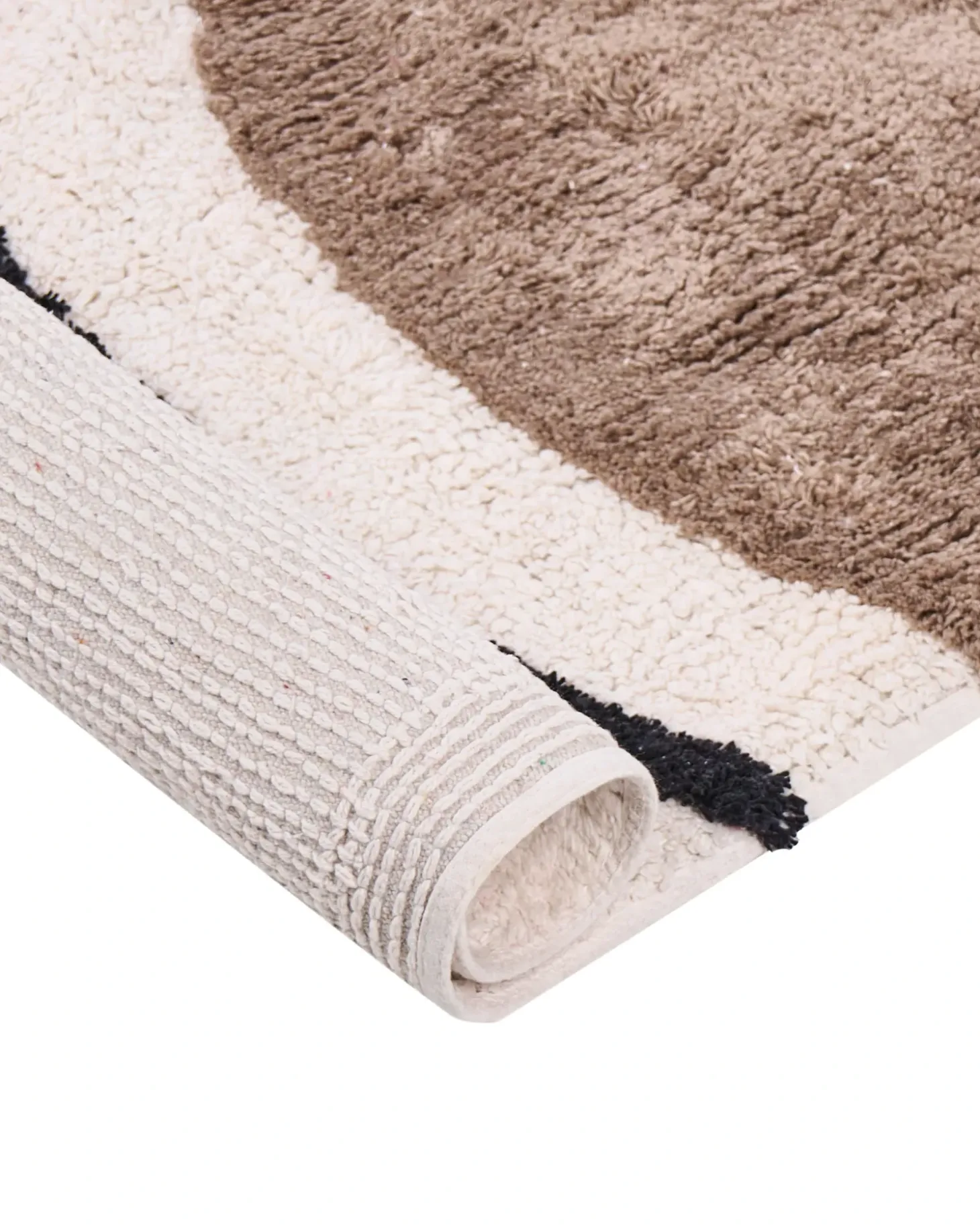 Gulvtæppe BOLAT Beige 160 x 230 cm Bomuld