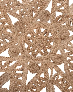 Gulvtæppe BUCAK Beige ø 120 cm Jute