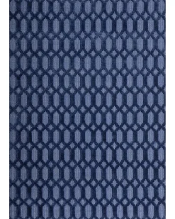 Gulvtæppe CIZRE Navy Blå 160 x 230 cm Viskose