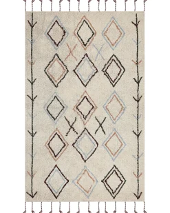 Gulvtæppe CORUM Beige 160 x 230 cm Bomuld