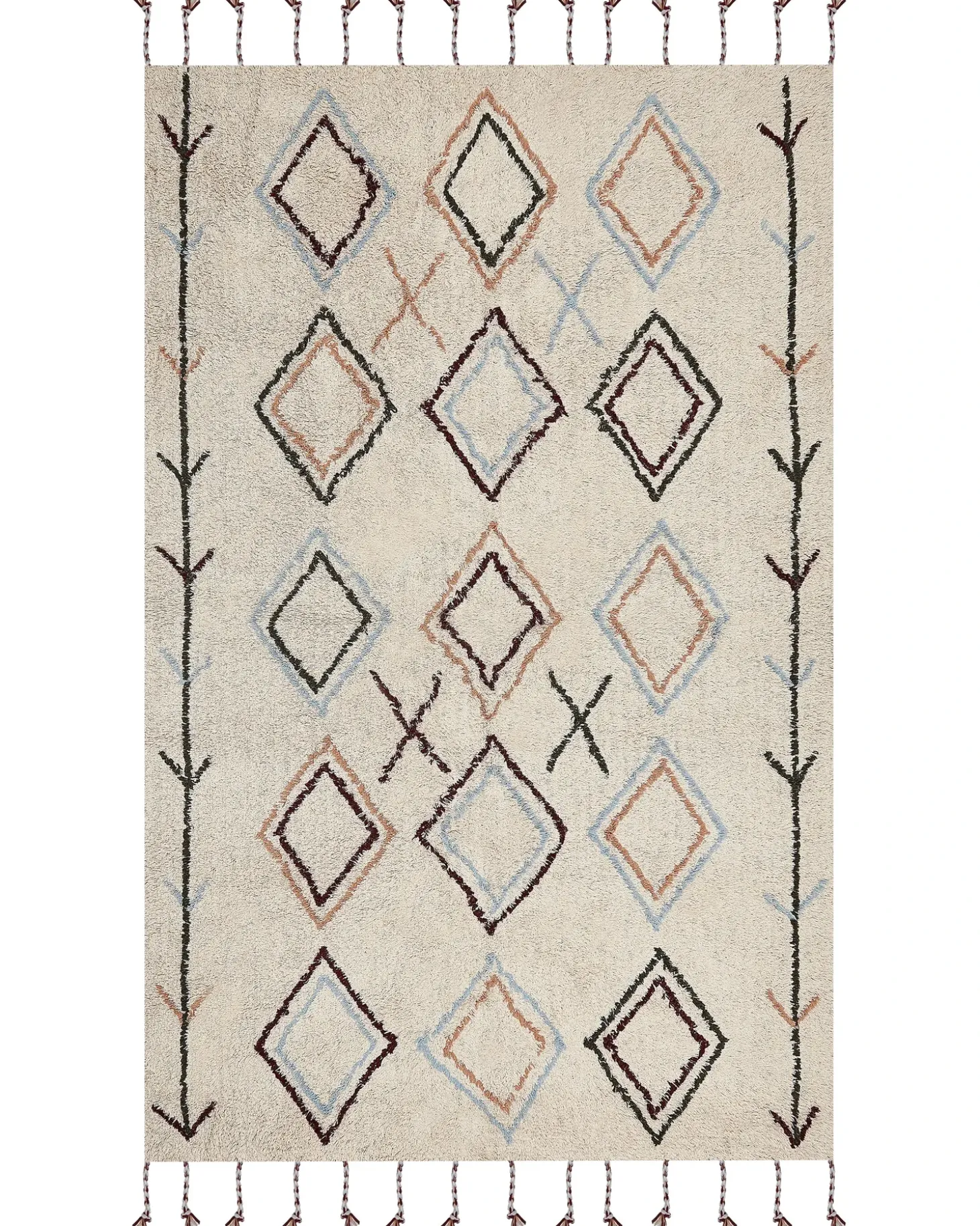Gulvtæppe CORUM Beige 160 x 230 cm Bomuld