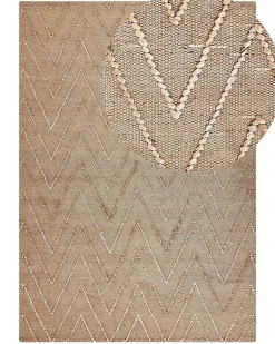 Gulvtæppe DADAY Beige 160 x 230 cm Jute
