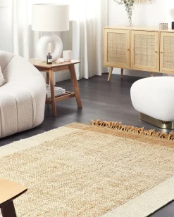 Gulvtæppe DEDEMLI Beige 160 x 230 cm Jute