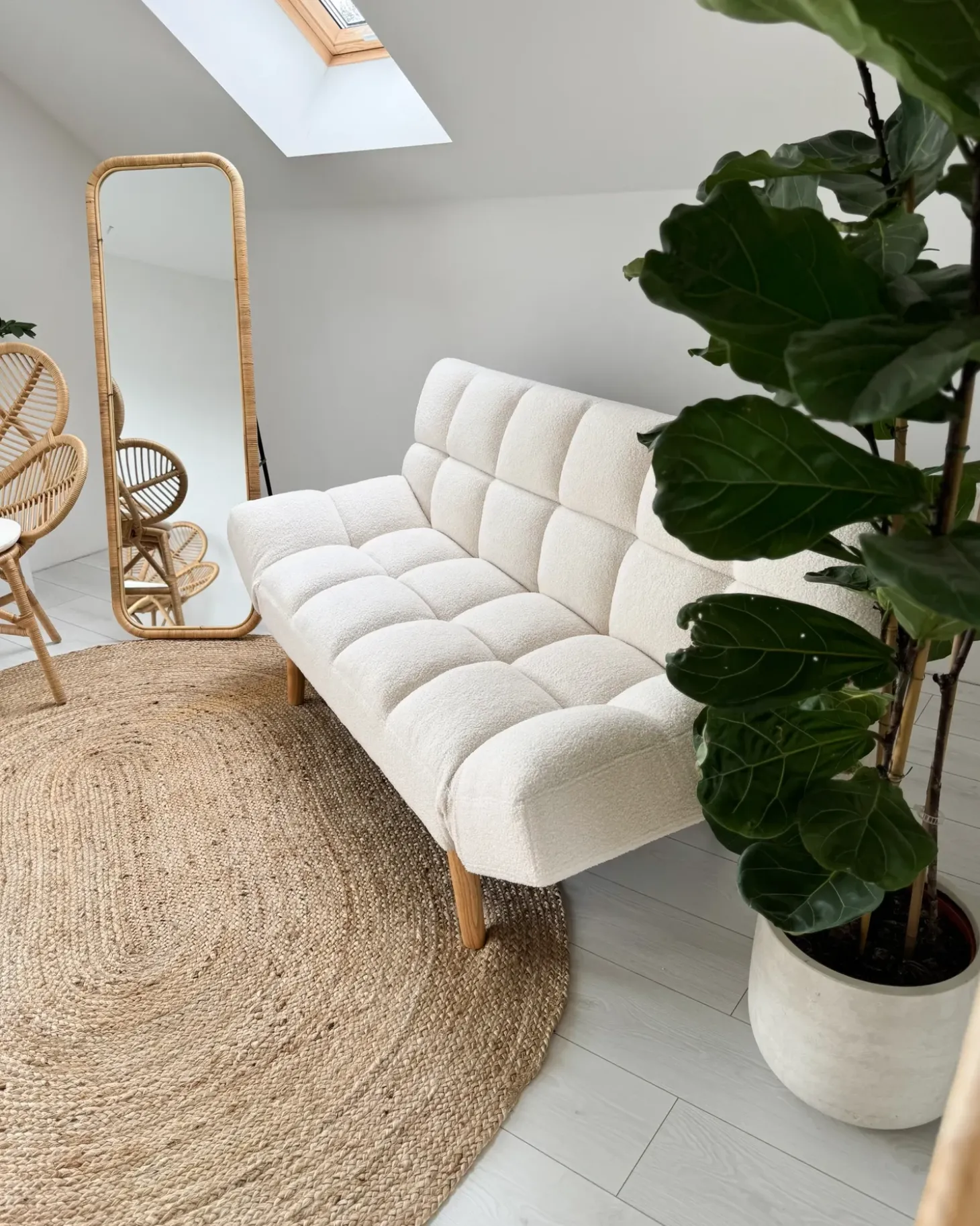 Gulvtæppe DEMIRCI Beige 160 x 230 cm Jute