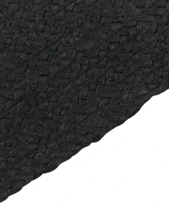 Gulvtæppe DEMIRCI Sort 160 x 230 cm Jute