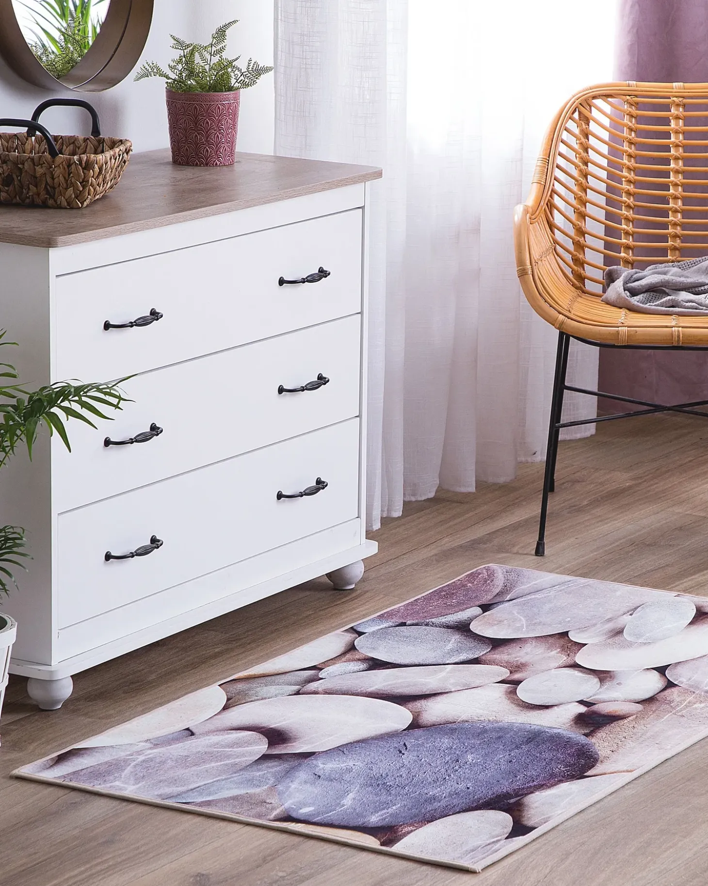 Gulvtæppe DENIZLI Multifarvet 80 x 150 cm