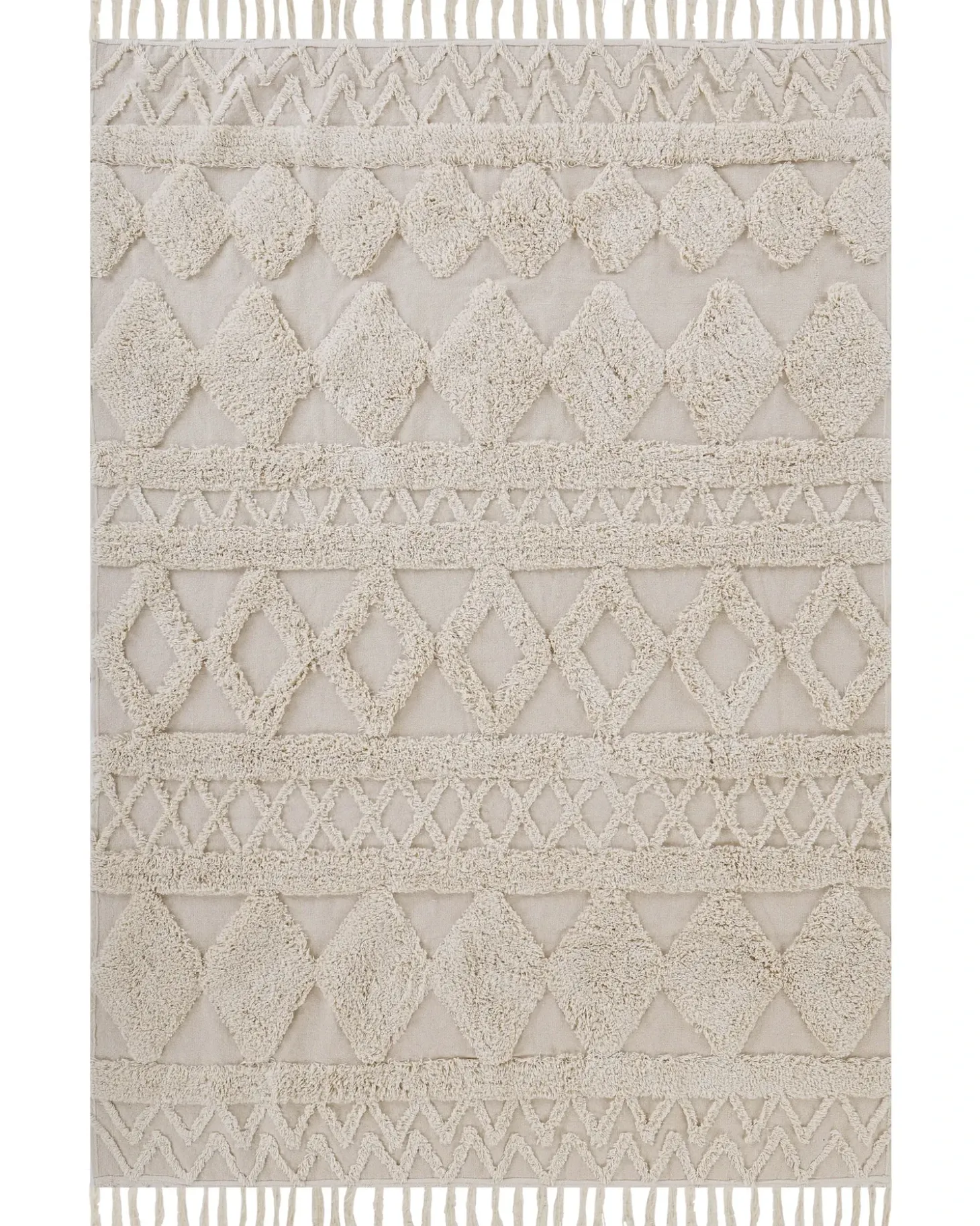 Gulvtæppe DIDIM Beige 160 x 230 cm Bomuld