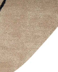 Gulvtæppe DIGRI Beige ø 200 cm Viskose