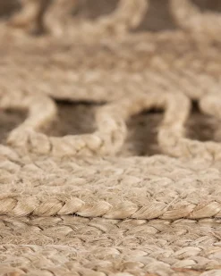 Gulvtæppe DIKILI Beige ø 120 cm Jute