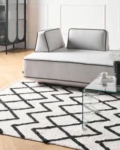 Gulvtæppe ELDES Beige 160 x 230 cm Bomuld
