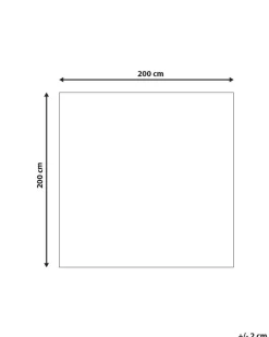 Gulvtæppe ENNE Multifarvet 200 x 200 cm Ægte læder