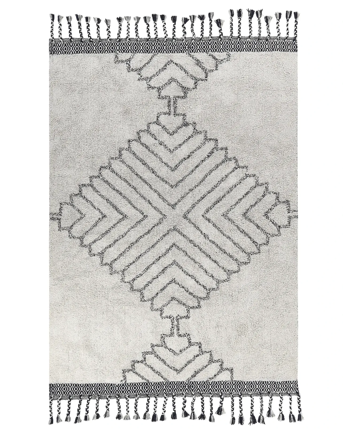 Gulvtæppe ERAY Lys Beige 140 x 200 cm Bomuld