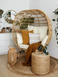 Gulvtæppe ERENCE Beige ø 140 cm