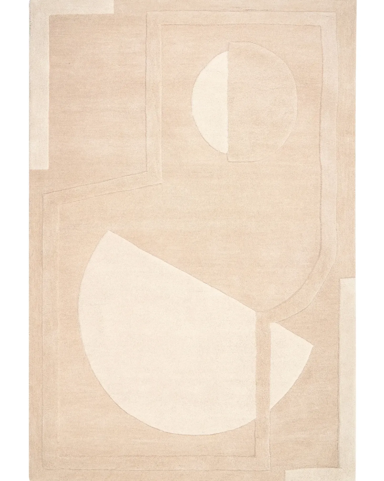 Gulvtæppe GAYA Beige 200 x 300 cm Uld
