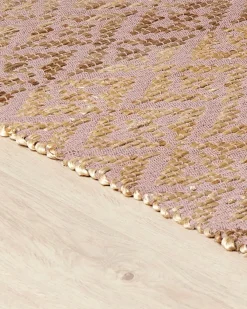 Gulvtæppe GERZE Lyserød 160 x 230 cm Bomuld