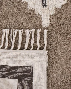 Gulvtæppe GEYVE Beige 160 x 230 cm Bomuld