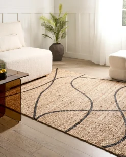 Gulvtæppe GHOTA Beige 160 x 230 cm Jute