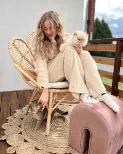 Gulvtæppe GOLGEN Beige ø 120 cm Jute