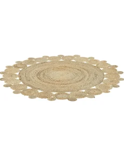 Gulvtæppe GOLGEN Beige ø 120 cm Jute