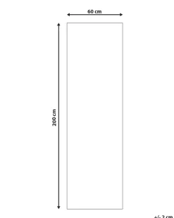 Gulvtæppe HACILAR Multifarvet 60 x 200 cm