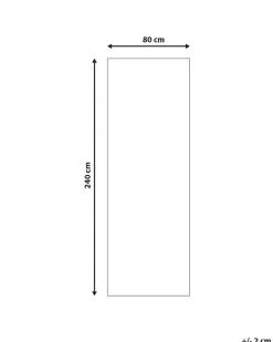 Gulvtæppe HACILAR Multifarvet 80 x 240 cm