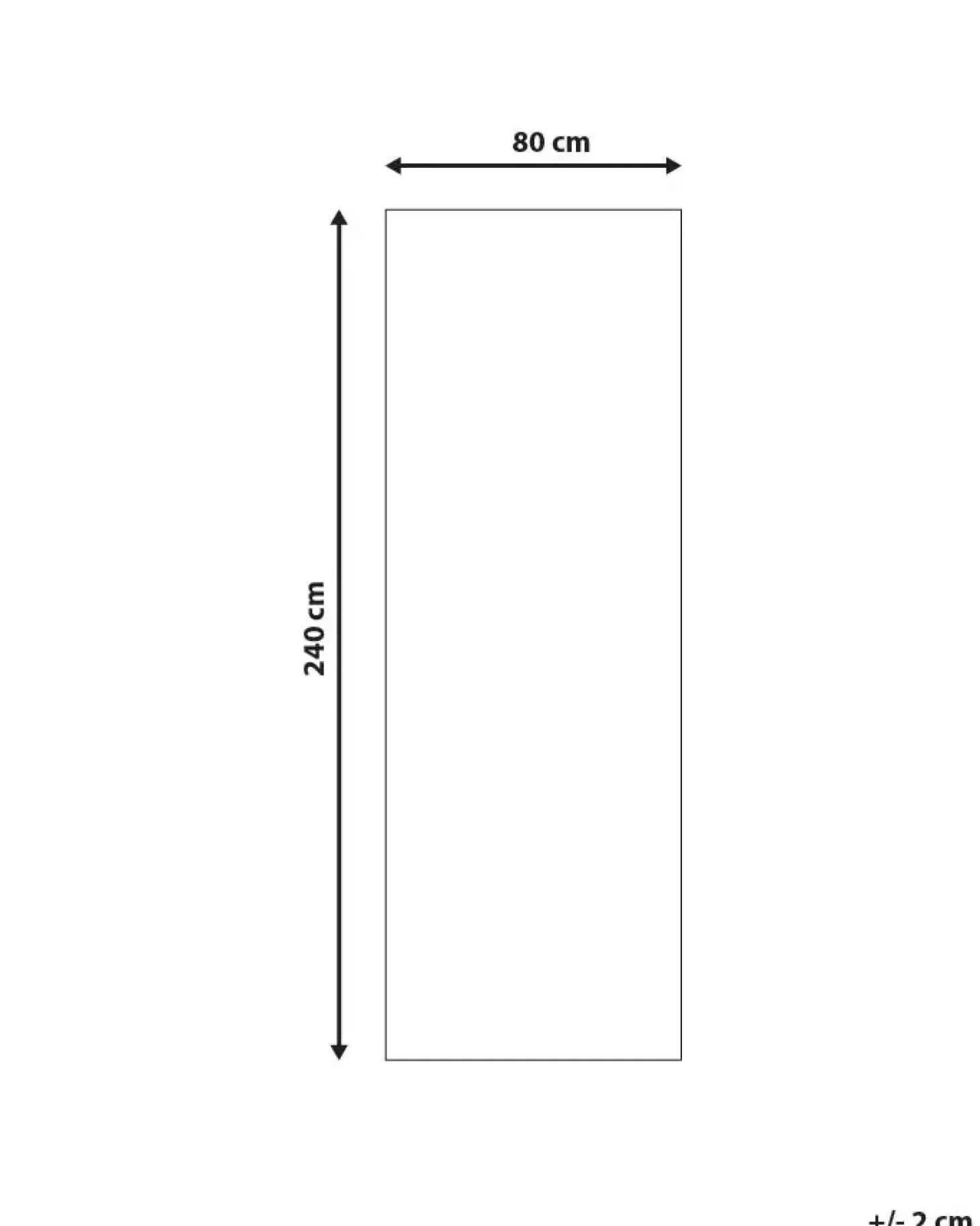 Gulvtæppe HACILAR Multifarvet 80 x 240 cm