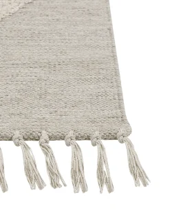 Gulvtæppe HAKKARI Lys Beige 80 x 150 cm Bomuld