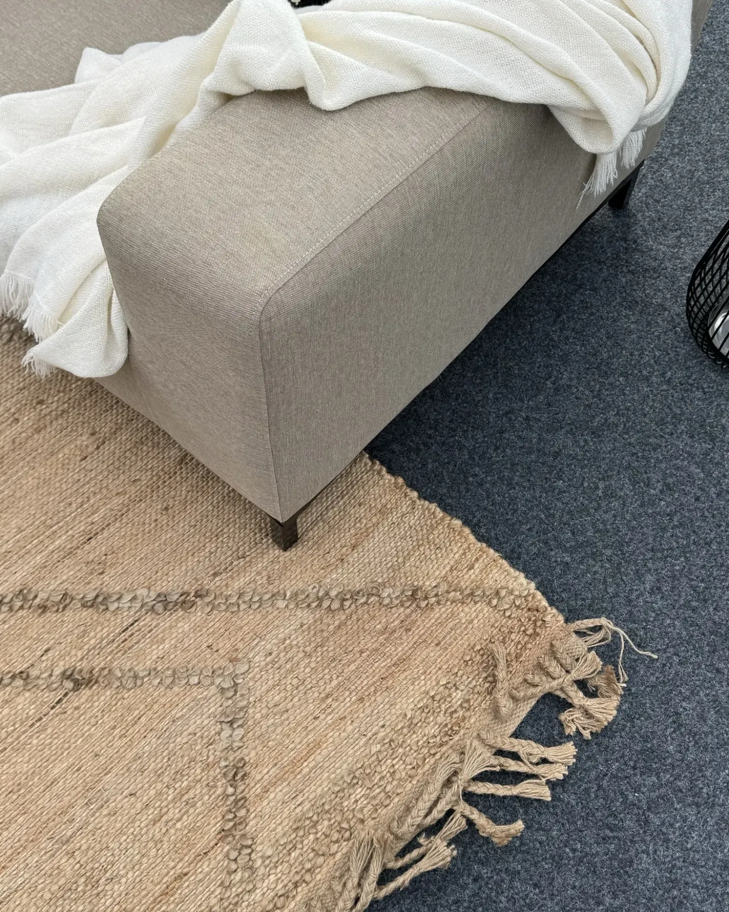 Gulvtæppe HANDERE Beige 200 x 300 cm Jute