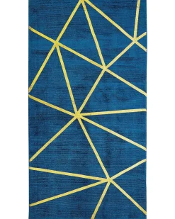 Gulvtæppe HAVZA Blå 80 x 150 cm Viskose