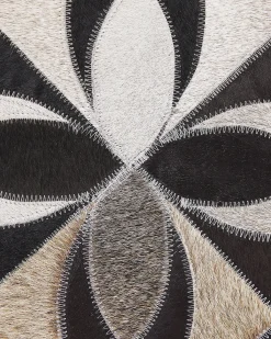 Gulvtæppe ISHAN Multifarvet 140 x 200 cm Ægte læder