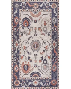 Gulvtæppe KABTA Multifarvet 80 x 150 cm Bomuld
