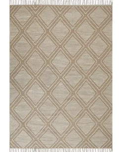Gulvtæppe KACEM Beige 160 x 230 cm Bomuld
