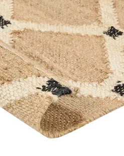 Gulvtæppe KALEKOY Beige 160 x 230 cm Jute
