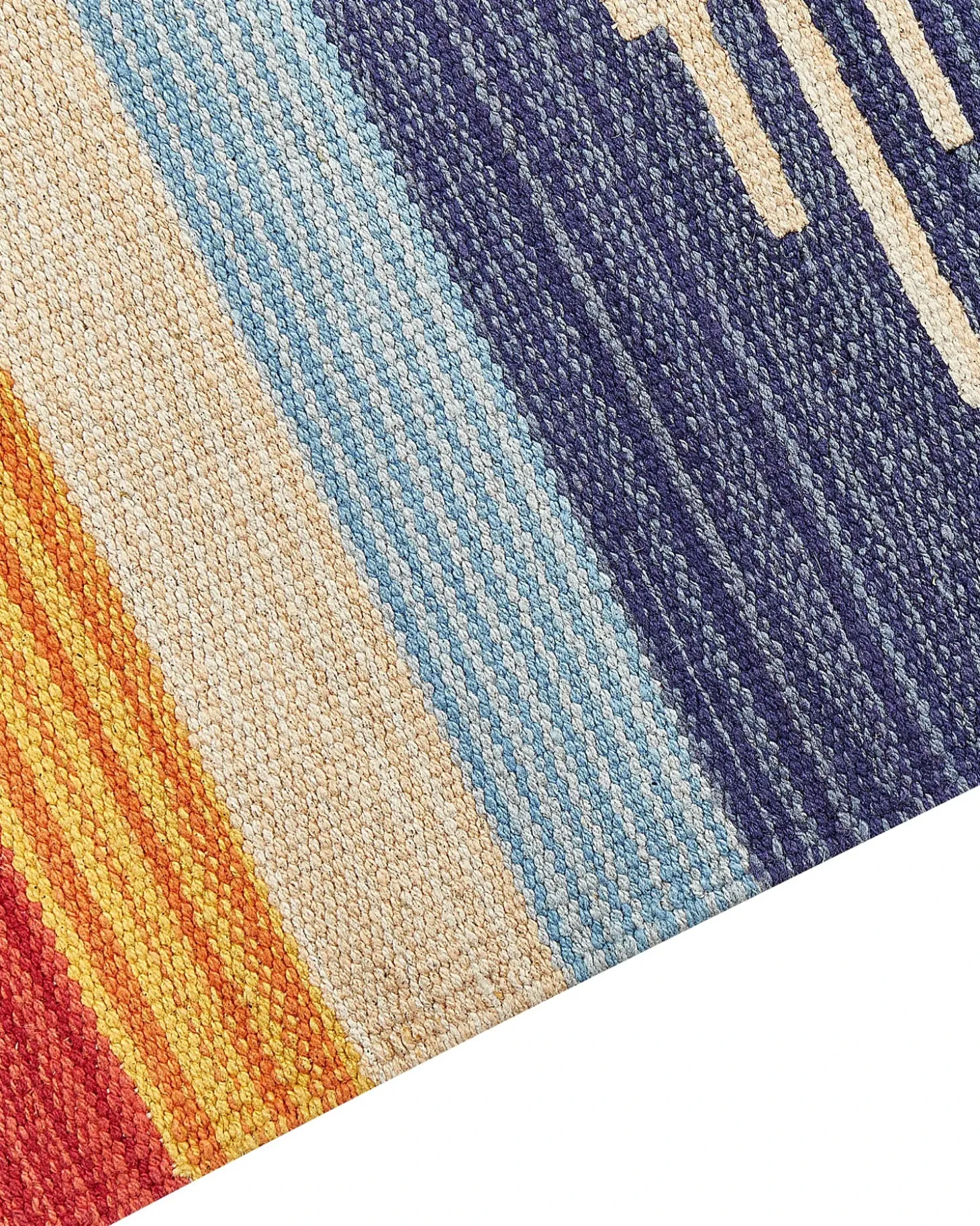 Gulvtæppe KAMARIS Multifarvet 140 x 200 cm Bomuld Kelim