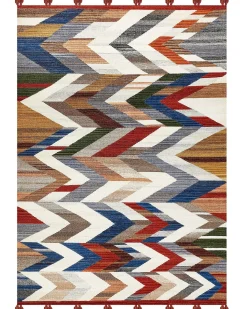 Gulvtæppe KANAKERAVAN Multifarvet 200 x 300 cm Uld Kelim