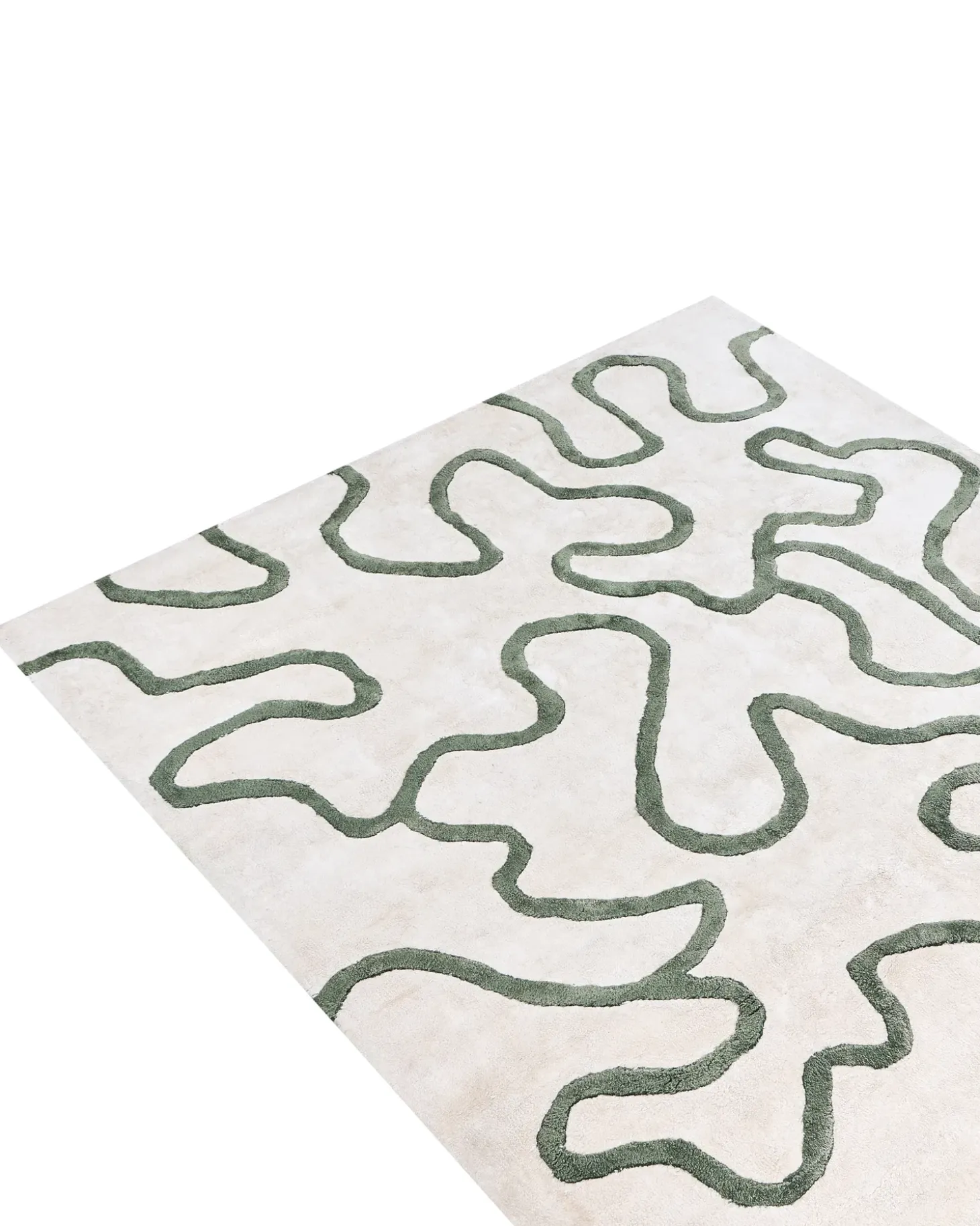 Gulvtæppe KAPPAR Lys Beige 160 x 230 cm Viskose