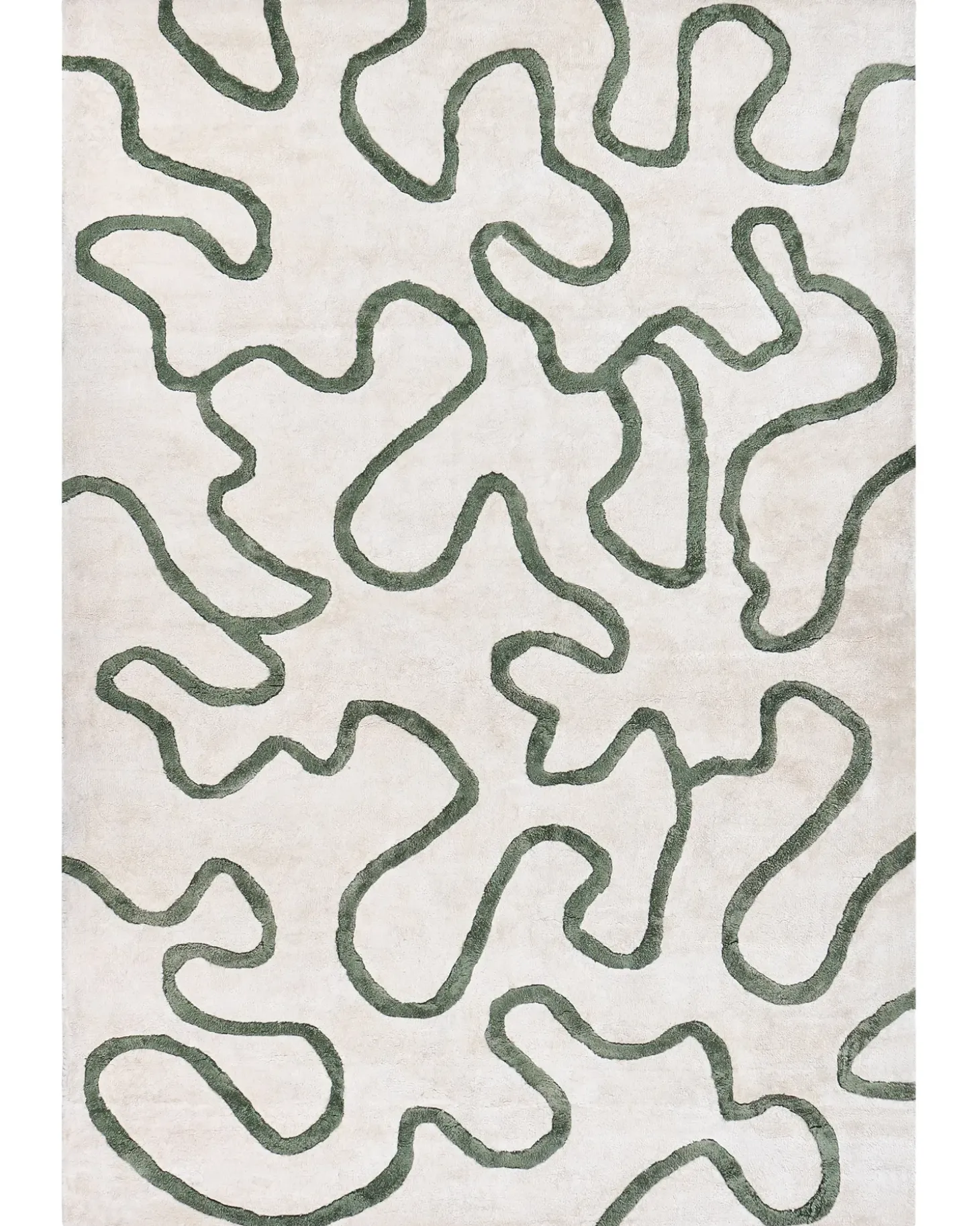 Gulvtæppe KAPPAR Lys Beige 160 x 230 cm Viskose