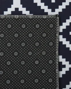 Gulvtæppe KARUNGAL Sort 60 x 200 cm