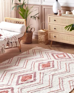 Gulvtæppe KASTAMONU Beige 160 x 230 cm Bomuld