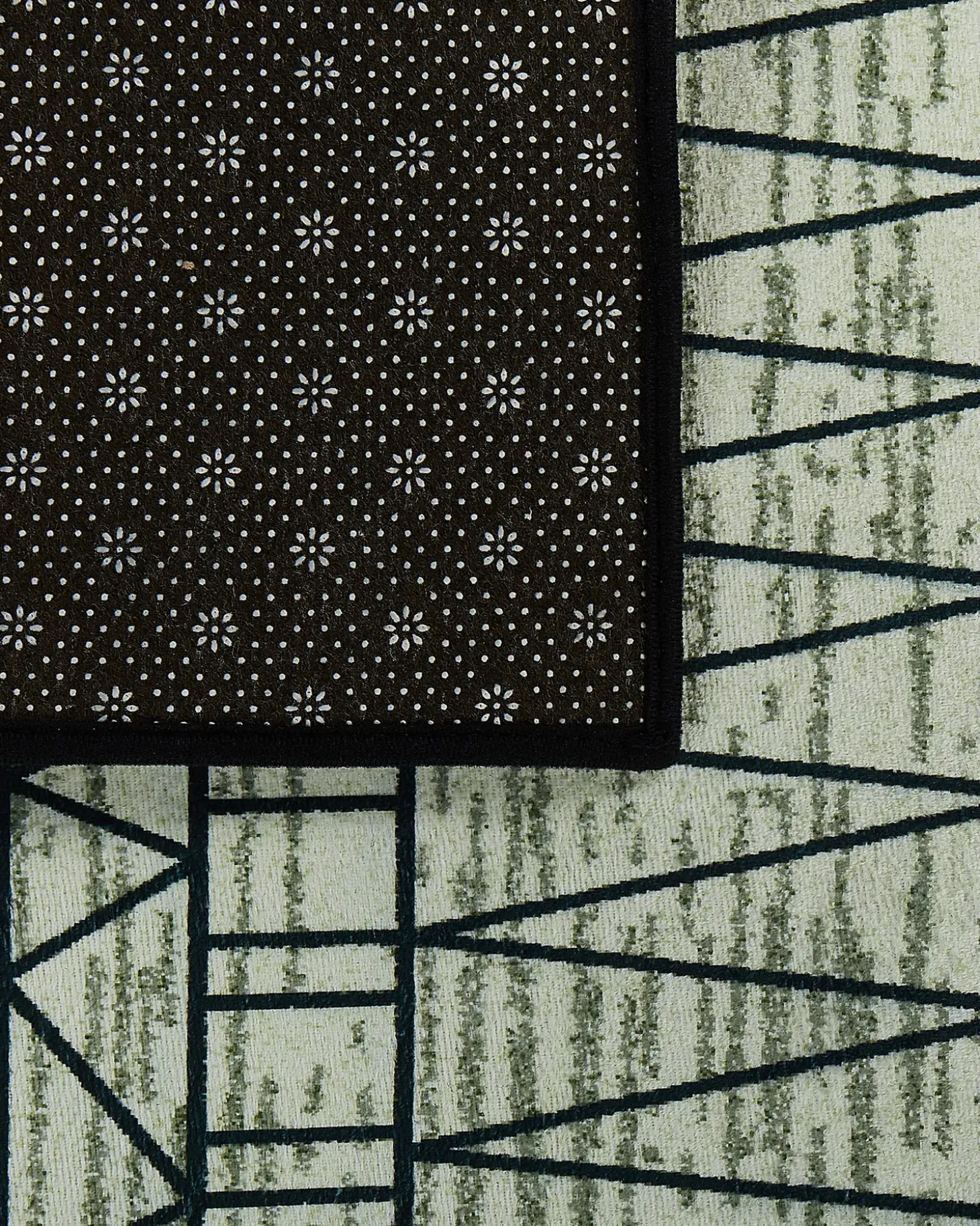 Gulvtæppe KEBAN Sort 160 x 230 cm