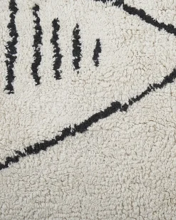 Gulvtæppe KEBIR Cremehvid 160 x 230 cm Bomuld