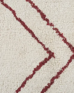 Gulvtæppe KENITRA Cremehvid 160 x 230 cm Bomuld