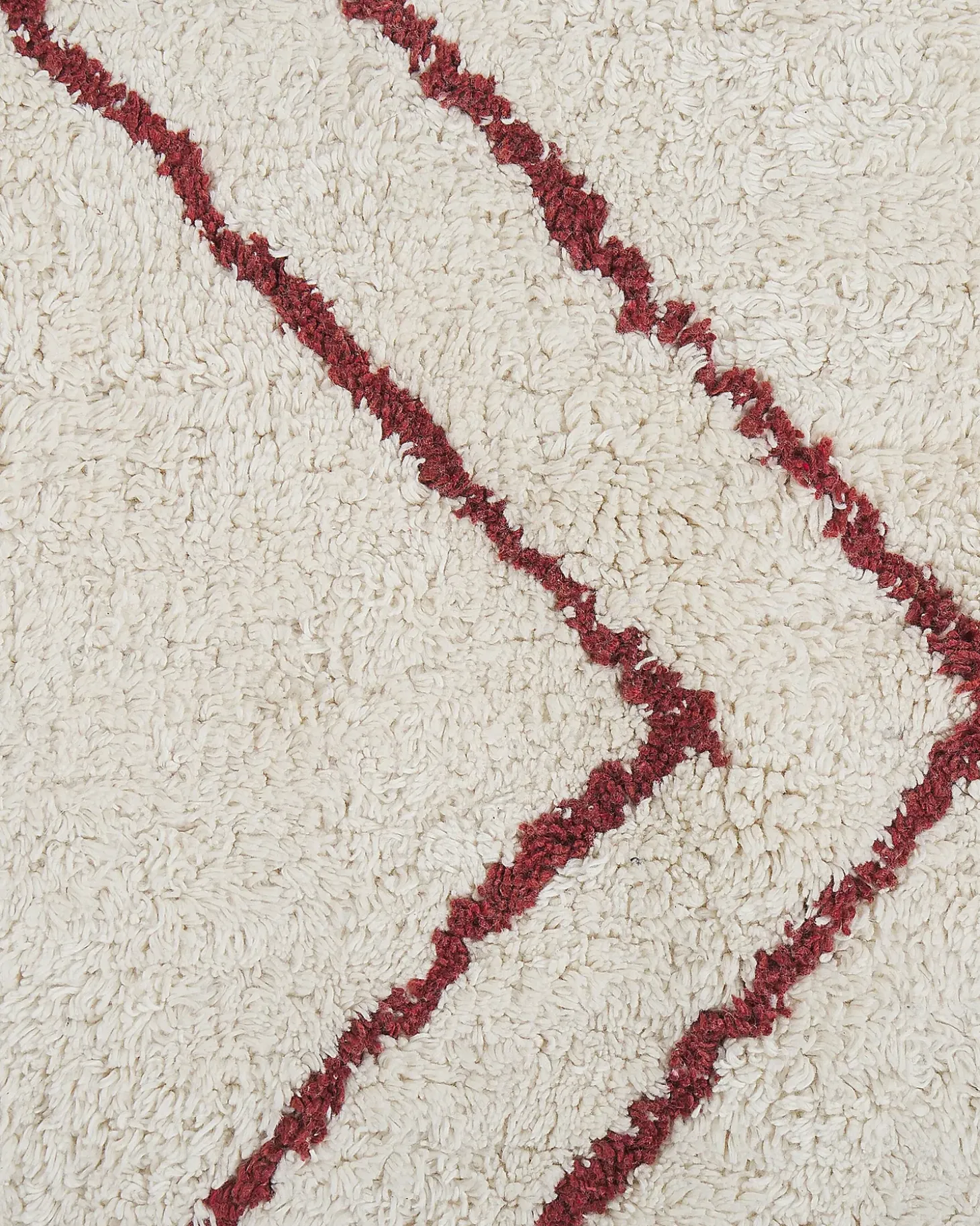 Gulvtæppe KENITRA Cremehvid 160 x 230 cm Bomuld