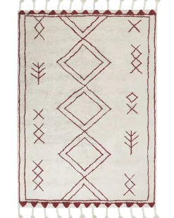 Gulvtæppe KENITRA Cremehvid 160 x 230 cm Bomuld