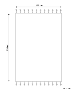Gulvtæppe KHEMISSET Cremehvid 160 x 230 cm Bomuld