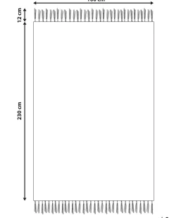 Gulvtæppe KIRSEHIR Rød 160 x 230 cm Bomuld