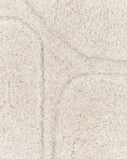 Gulvtæppe KOKKINI Lys Beige ø 140 cm Uld
