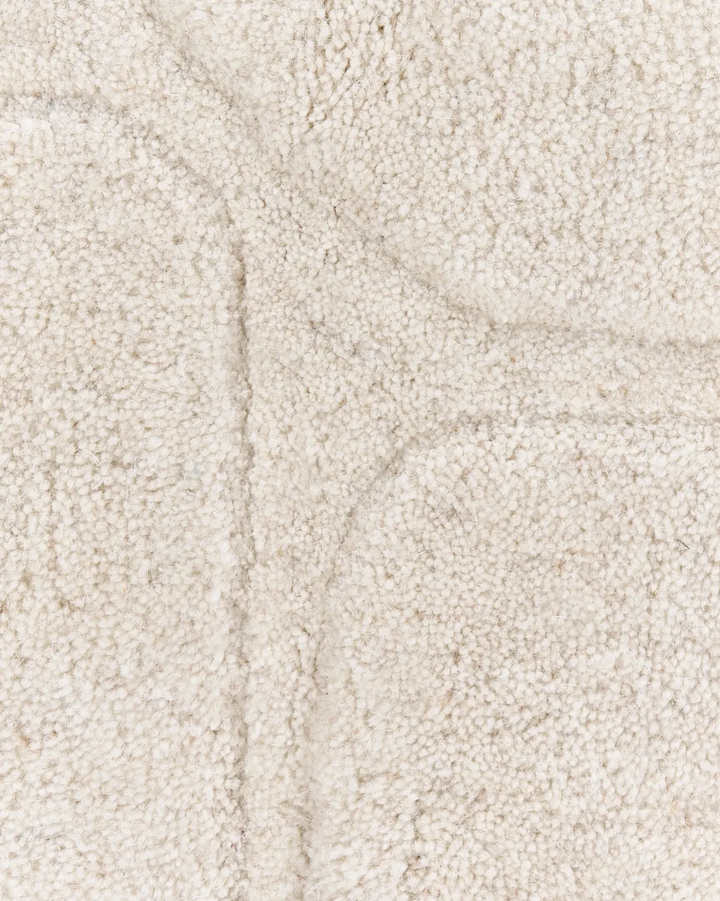Gulvtæppe KOKKINI Lys Beige ø 140 cm Uld