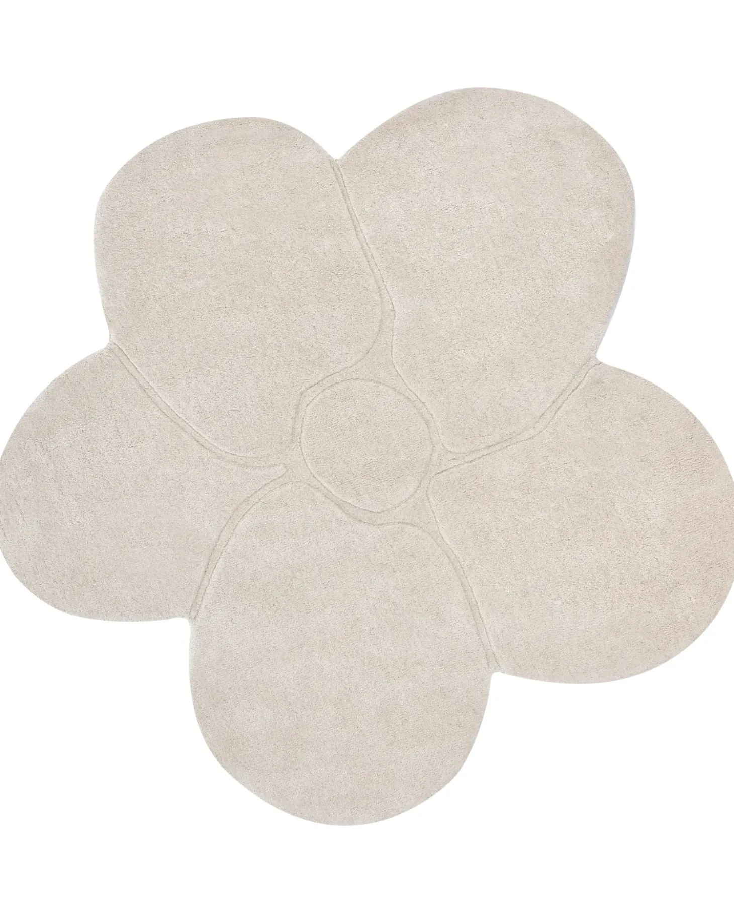 Gulvtæppe KOKKINI Lys Beige ø 140 cm Uld